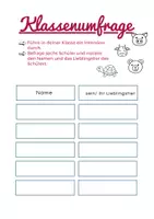 Voorbeeld - Duits: Klassenumfrage "Was ist dein Lieblingstier?" - Pagina 2