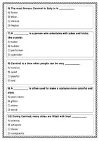 anteprima - Schede informative - Complete sentences on the theme of Carnival using appropriate vocabulary - SL - Pagina 3