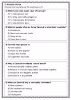 anteprima - Schede informative - Write short argumentative paragraphs on the social value of Carnival - SL - Pagina 2