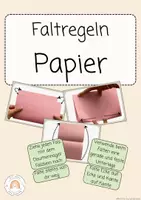 Vorschau - Präsentationen/Tafelbilder - Faltregeln Papier - Deckblatt