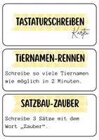 Vorschau - Arbeitsblätter - Tastaturschreiben - Kartei - Deckblatt