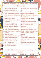 Vorschau - Spiele - Words within - September -Wortschatzaufbau-Spiel - Seite 1