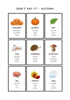 Vorschau - Spiele - Don’t Say It! – Autumn Vocabulary – Speaking Game for ESL - Seite 2