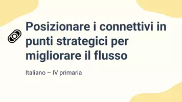 anteprima - Presentazioni / Lavagne - Posizionare i connettivi in punti strategici per migliorare il flusso - Pagina 1