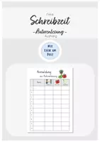 Vorschau - Poster - Freie Schreibzeit - Aushang Autorenlesung - Deckblatt