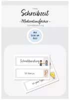 Vorschau - Poster - Freie Schreibzeit - Schreibberatung Moderationsfächer - Deckblatt
