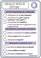 Vista previa - Refuerzo / NEE / Materiales de apoyo - Writing Checklist ( Español e Inglés ) - página 3