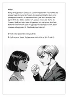 Vorschau - Arbeitsblätter - zu Manga schreiben mit Musterlösung Kl. 7 - 10 - Seite 1