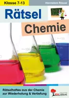Vorschau - Arbeitsblätter - Rätsel Chemie | 45 Rätsel zur Wiederholung und Vertiefung | Von Klasse 7 bis Abitur | 120 Seiten mit Lösungen - Deckblatt