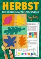 Vorschau - Arbeitsblätter - Herbstblätter Scherenschnitte nach Henri Matisse - Kunstprojekt im Herbst - Deckblatt