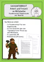 Vorschau - Stundenentwürfe - SU: Arbeit und Freizeit im Mittelalter - Deckblatt