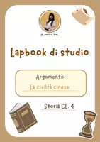 anteprima - Schede informative - Lapbook di studio cl. 4° - la civiltà cinese - Pagina di copertina