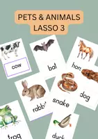 Vorschau - Bildkarten - Pets and animals passend zu Englischbuch "Lasso3" - Deckblatt
