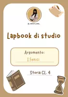 anteprima - Schede informative - Lapbook di studio cl.4° - I Fenici - Pagina di copertina