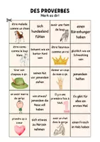 Vorschau - Bildkarten - Merkspiel / Merk es dir "Des proverbes français" - Seite 2