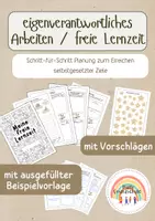 Vorschau - Arbeitsblätter - Heft freie Lernzeit / Eigenverantwortliches Arbeiten - Deckblatt