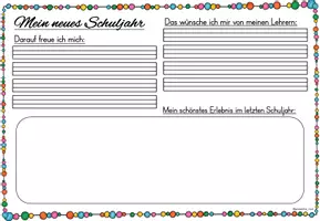 Vorschau - Arbeitsblätter - Wünsche und Vorsätze 2. Halbjahr | Freebie Klasse 1-6 - Seite 3