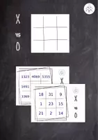 Vorschau - Spiele - X versus O - Subtraktion (Zahlenraum bis 1 Mio) - Deckblatt