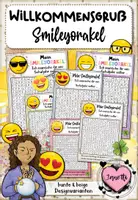 Vorschau - Bildkarten - Willkommensgruß / Willkommensgeschenk zum Schulstart | Smiley Orakel - Deckblatt
