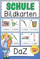Vorschau - Fördermaterial/Inklusion - SCHULE / Bildkarten / Wortschatz (DaZ) - Deckblatt