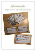 Vorschau - Stationenlernen - Materialpaket Zeitformen - Deckblatt