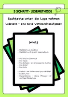 Vorschau - Arbeitsblätter - Sachtexte - Deckblatt