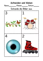 Vorschau - Mal- und Bastelvorlagen - Ausschneiden und kleben Buchstabe I - Wortschatz basteln Feinmotorik (Grundschule) - Seite 3