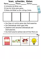 Vorschau - Spiele - Buchstabe I Leserätsel - Lesen, schneiden, kleben - DaZ/DaF, Deutsch, Sachunterricht - Seite 2