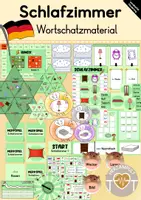 Vorschau - Spiele - Spielerisches Wortschatzmaterial: Schlafzimmer (DaZ/DaF) - Deckblatt