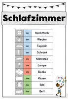 Vorschau - Spiele - Spielerisches Wortschatzmaterial: Schlafzimmer (DaZ/DaF) - Seite 2