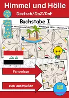 Vorschau - Spiele - Himmel und Hölle Buchstabe I - DaZ/DaF, Deutsch (flaten/basteln) - Deckblatt