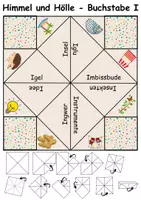 Vorschau - Spiele - Himmel und Hölle Buchstabe I - DaZ/DaF, Deutsch (flaten/basteln) - Seite 1