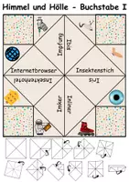 Vorschau - Spiele - Himmel und Hölle Buchstabe I - DaZ/DaF, Deutsch (flaten/basteln) - Seite 2