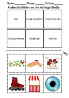 Vorschau - Lehrpläne/Lehrermaterial - Bilder an die richtige Stelle kleben Thema Buchstabe I - DaZ/DaF, Deutsch (Wortschatz) - Seite 2