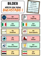 Vorschau - Arbeitsblätter - Vokabelzettel/Bildkarten Thema Buchstabe I - DaZ/DaF, Deutsch (Wortschatz) - Seite 2
