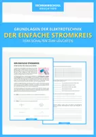 Vorschau - Arbeitsblätter - Technik - Der einfache Stromkreis - Deckblatt