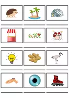 Vorschau - Mal- und Bastelvorlagen - Wörterliste Buchstabe I - DaZ/DaF, Deutsch (Grundschule) Kartenspiel - Seite 2