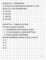 anteprima - Esercizi - PROVA D'INGRESSO CLASSE QUARTA MATEMATICA - Pagina 3