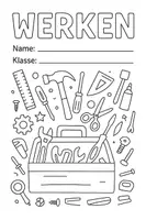 Vorschau - Anderer Materialtyp - Deckblatt Werken - ausmalbares Heftcover - druckfertig - Deckblatt