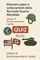 anteprima - Quiz - Elencare paesi e schieramenti della Seconda Guerra Mondiale - Pagina di copertina