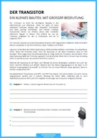 Vorschau - Arbeitsblätter - Technik - Der Transistor - Seite 2