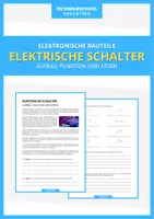 Vorschau - Arbeitsblätter - Technik - Elektrische Schalter - Deckblatt