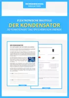 Vorschau - Arbeitsblätter - Technik - Der Kondensator - Deckblatt