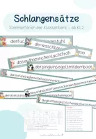 Vorschau - Arbeitsblätter - Schlangensätze - Sommerferien der Klassentiere - Deckblatt