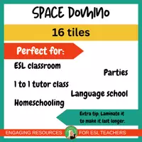 Vista previa - Juegos / Gamificación - Space domino | No prep | Printable ESL Science Game for K-2 - página 3