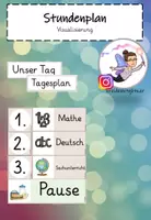 Vorschau - Präsentationen/Tafelbilder - Stundenplan/Tagestransparenz/Tagesplan - Deckblatt