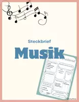 Vorschau - Arbeitsblätter - Steckbrief, Kennenlernen - Deckblatt