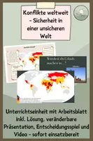 Vorschau - Stundenentwürfe - Konflikte weltweit - Sicherheit in einer unsicheren Welt - Deckblatt