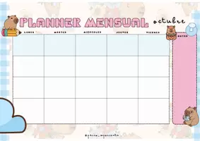 Vista previa - Para docentes: organización, planificación y formación - Planificadores mensuales - página 1