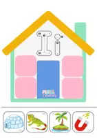 Vista previa - Hojas de trabajo - Casitas de Vocales - página 3